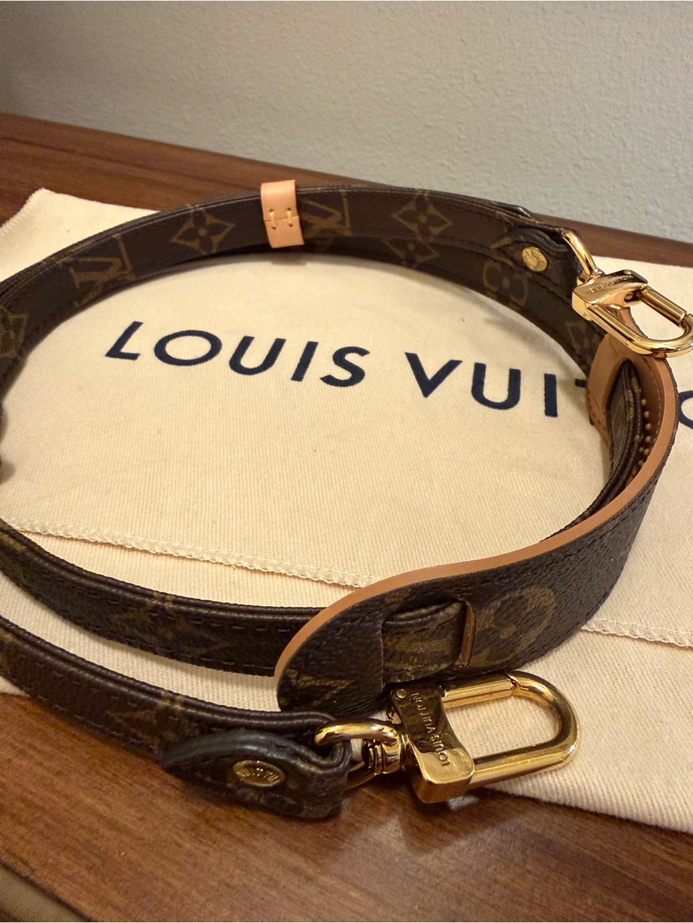 Louis Vuitton Monogram Canvas Shoulder Strap 16 MM